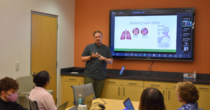 Josiah Kephart Instructing Summer Institute